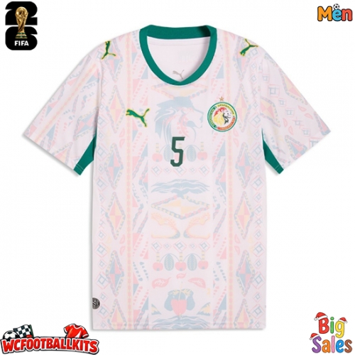 Senegal Idrissa Gueye #5 Replica Home Stadium Shirt World Cup 2026 Short Sleeve